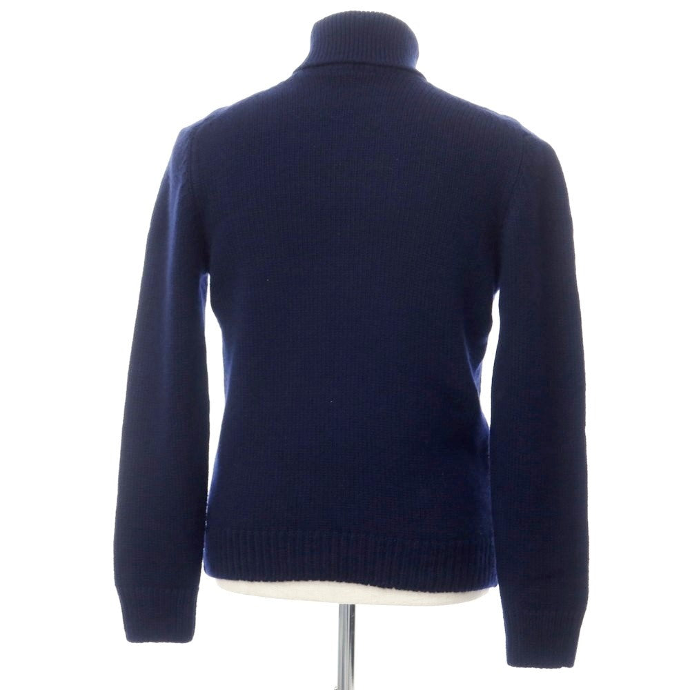 [Used] TAGLIATORE mid-gauge wool cable knit turtleneck knit navy [size 46] [navy] [A/W] [condition rank C] [men&