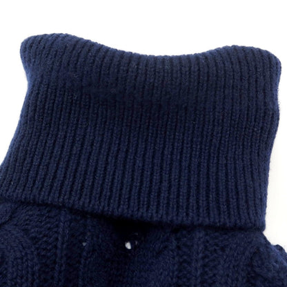 [Used] TAGLIATORE mid-gauge wool cable knit turtleneck knit navy [size 46] [navy] [A/W] [condition rank C] [men&