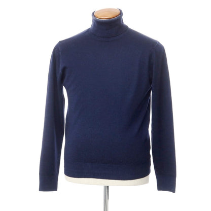 [Used] BEAMS F High Gauge Wool Turtleneck Knit Navy [Size 48] [NVY] [A/W] [Condition Rank C] [Men&