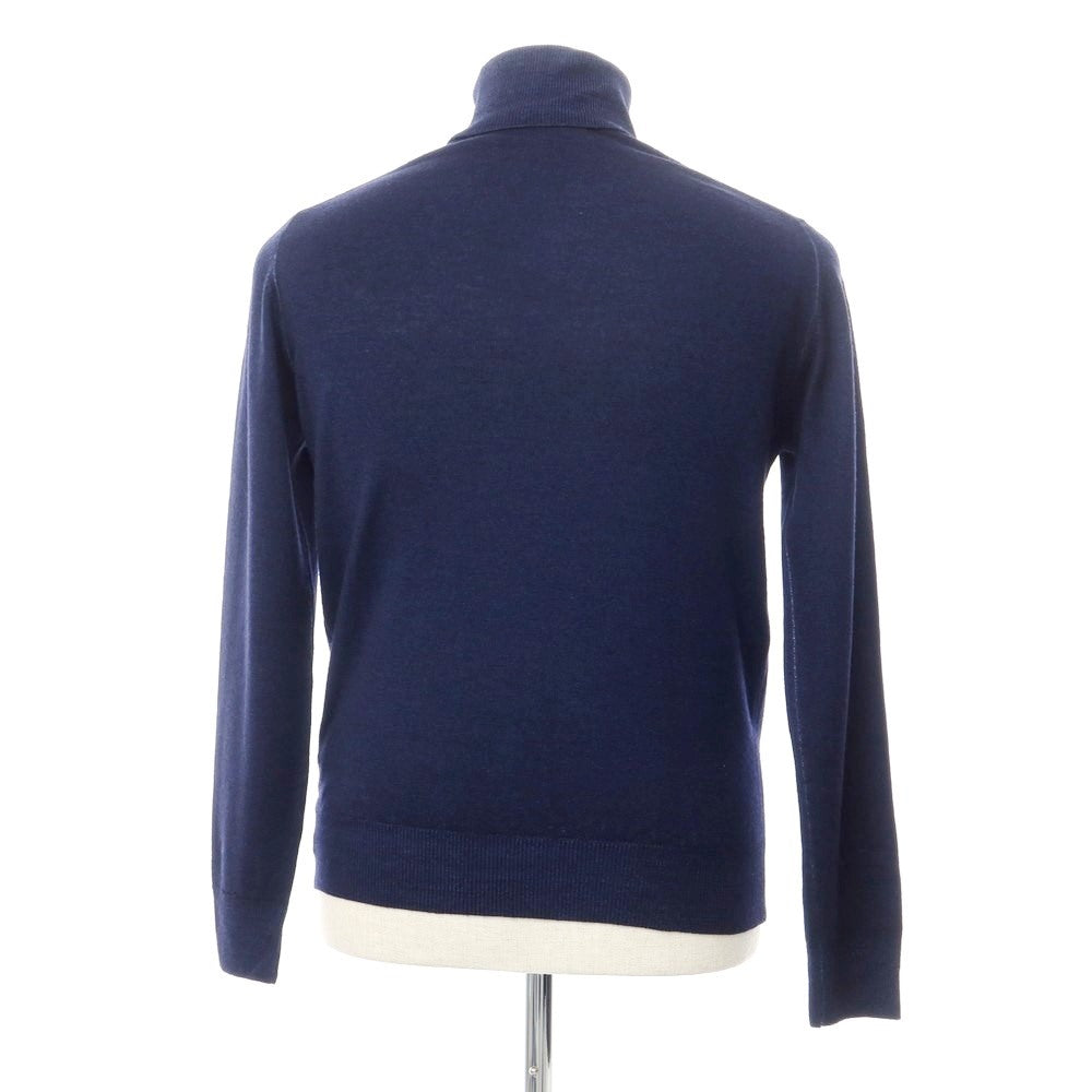 【中古】ビームスエフ BEAMS F ハイゲージウール タートルネックニット ネイビー【サイズ48】【NVY】【A/W】【状態ランクC】【メンズ】【768774】