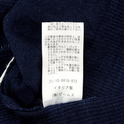 [Used] BEAMS F High Gauge Wool Turtleneck Knit Navy [Size 48] [NVY] [A/W] [Condition Rank C] [Men&