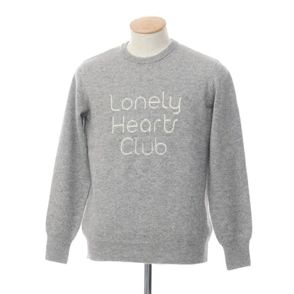 [Used] Blu Bre wool cashmere crew neck knit, grey [Size S] [GRY] [A/W] [Condition Rank B] ​​[Men&