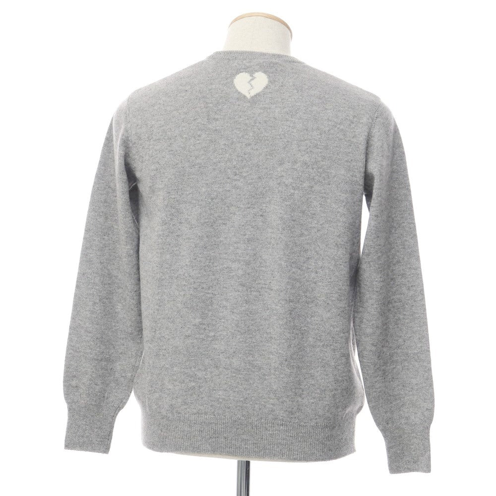 [Used] Blu Bre wool cashmere crew neck knit, grey [Size S] [GRY] [A/W] [Condition Rank B] ​​[Men&