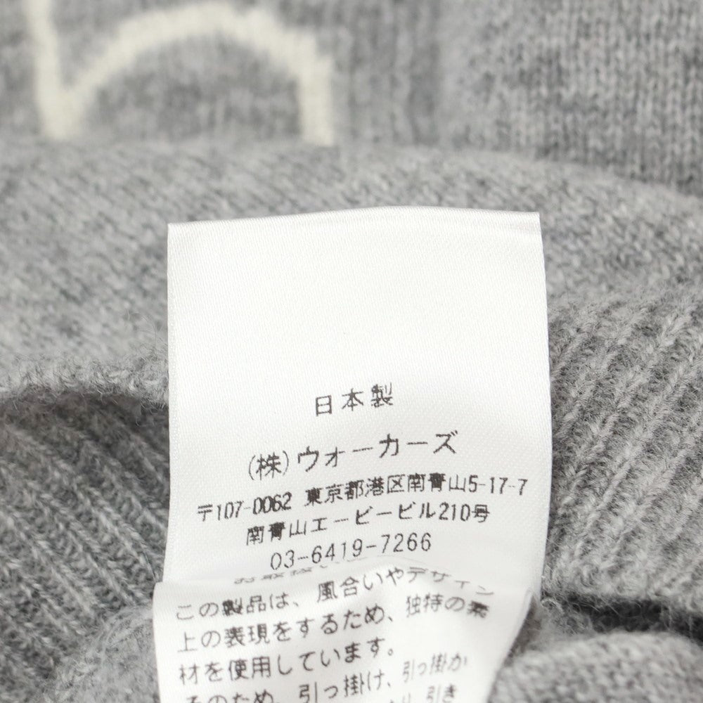 [Used] Blu Bre wool cashmere crew neck knit, grey [Size S] [GRY] [A/W] [Condition Rank B] ​​[Men&