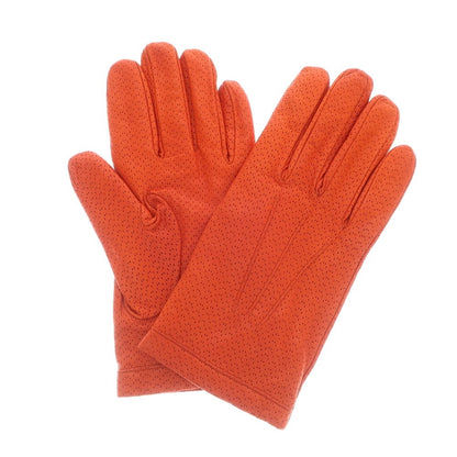 [Used] CARIDEI Perforated Leather Cashmere Lining Gloves Orange [Size 8] [ORG] [A/W] [Condition Rank B] ​​[Men&