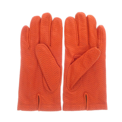 [Used] CARIDEI Perforated Leather Cashmere Lining Gloves Orange [Size 8] [ORG] [A/W] [Condition Rank B] ​​[Men&