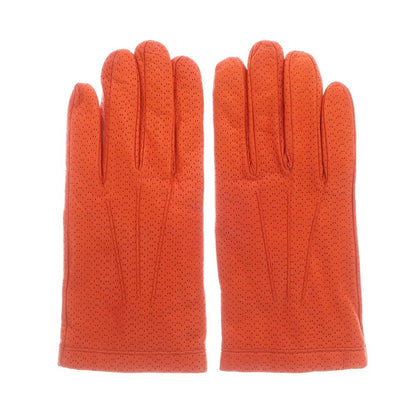[Used] CARIDEI Perforated Leather Cashmere Lining Gloves Orange [Size 8] [ORG] [A/W] [Condition Rank B] ​​[Men&