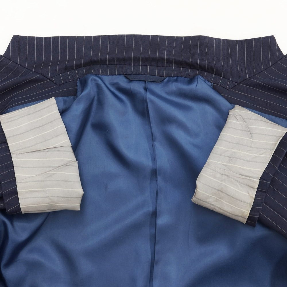 【中古】アザブテーラー azabu tailor ウール ストライプ 3B セットアップ スーツ ネイビー【サイズ48/85】【NVY】【S/S】【状態ランクD】【メンズ】【769573】
[EPD]