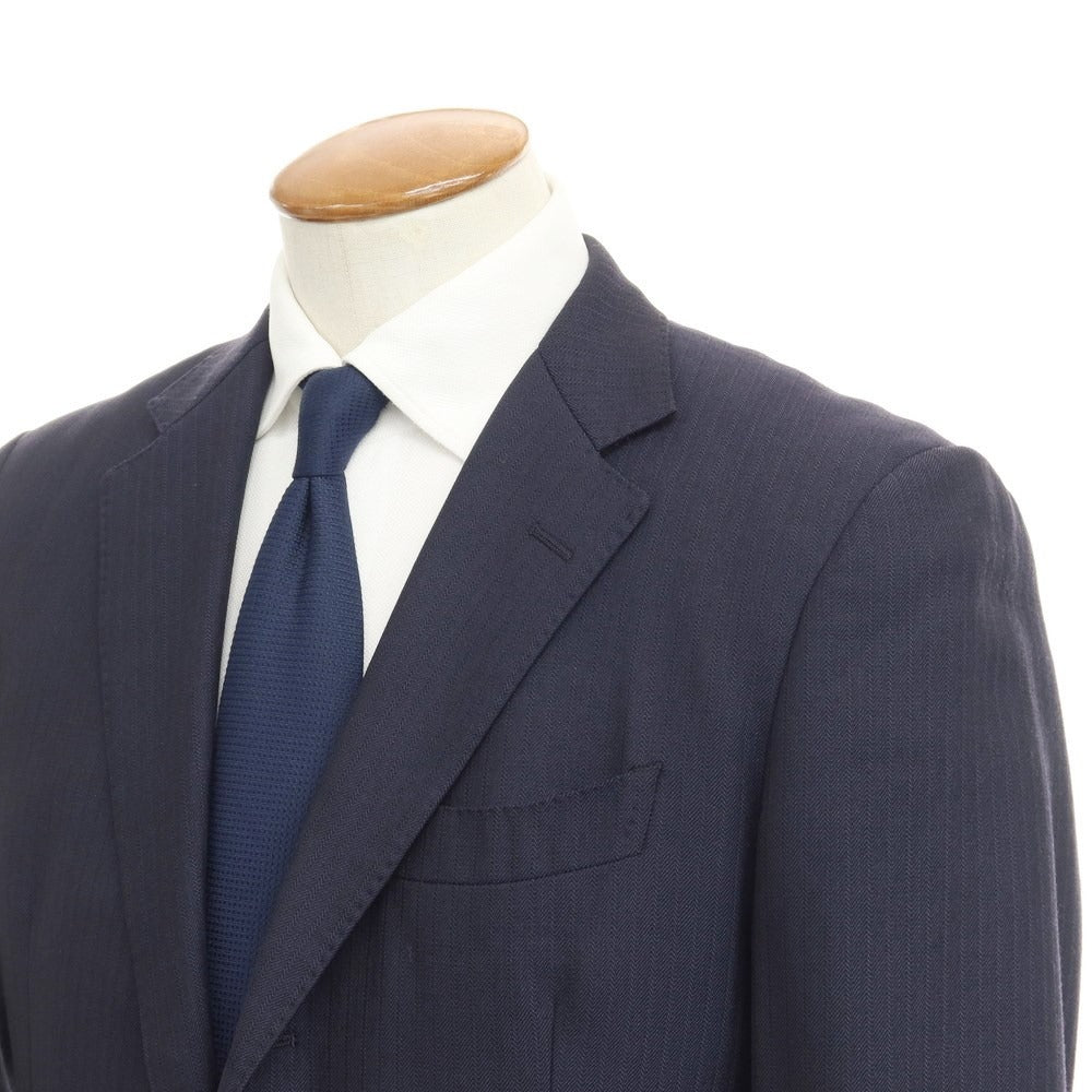 【中古】アザブテーラー azabu tailor 3つボタンスーツ
 ダークネイビー【サイズ48/85】【NVY】【S/S】【状態ランクC】【メンズ】
【769572】 CPD