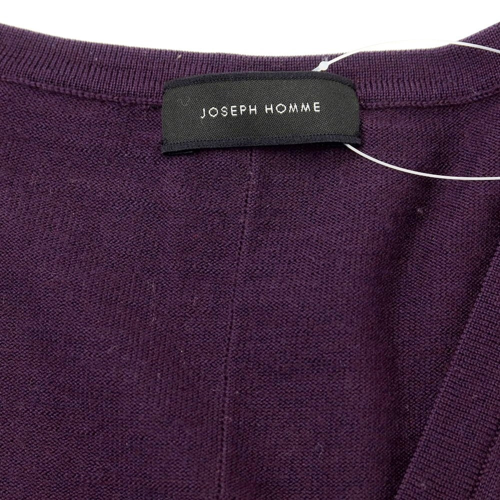 [Used] JOSEPH HOMME High Gauge Wool V-Neck Knit Purple [Size 50] [PUP] [A/W] [Condition Rank B] ​​[Men&