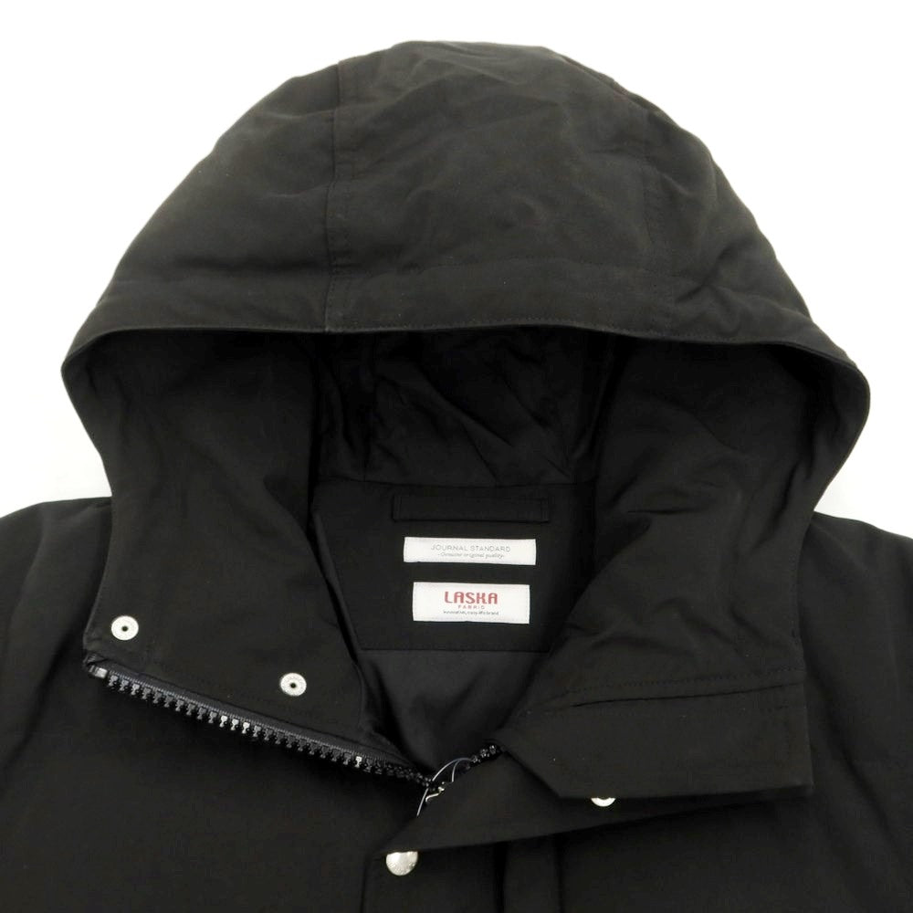[Used] JOURNAL STANDARD LASKAFABRIC polyester cotton hooded down jacket, black [Size M] [BLK] [A/W] [Condition Rank B] ​​[Men&
