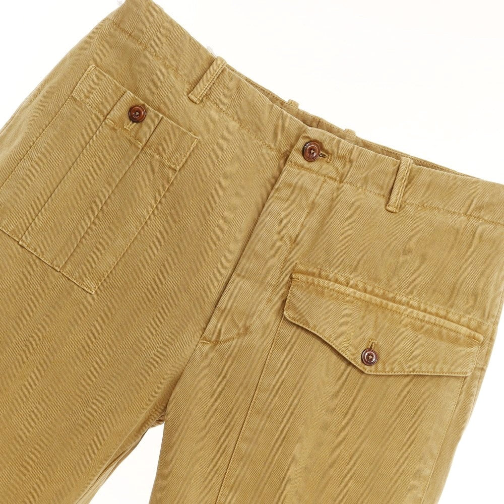 [Used] GTA Herringbone Cotton Bush Slacks Pants, Camel Color [Size 48] [BEI] [S/S/A/W] [Condition Rank B] ​​[Men&