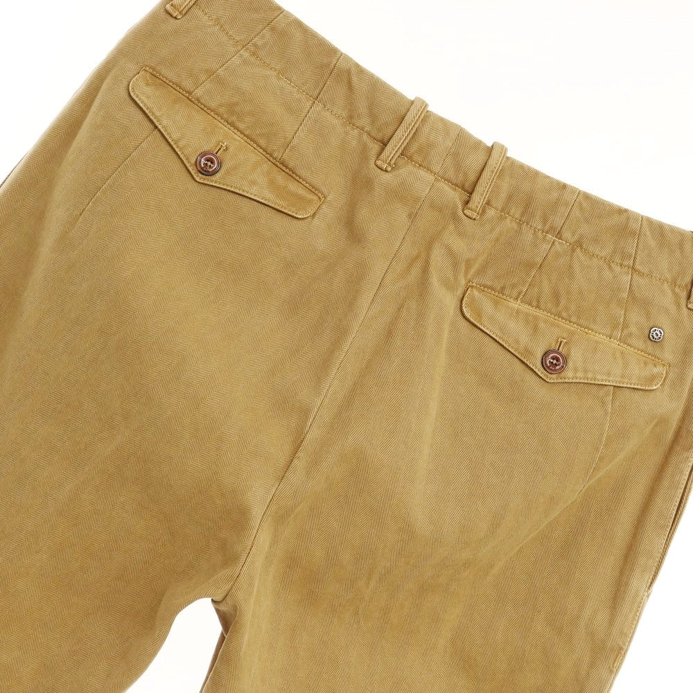 [Used] GTA Herringbone Cotton Bush Slacks Pants, Camel Color [Size 48] [BEI] [S/S/A/W] [Condition Rank B] ​​[Men&