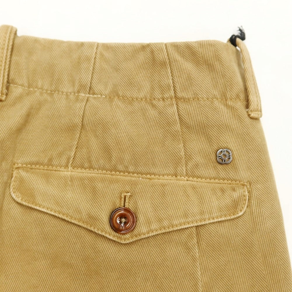 [Used] GTA Herringbone Cotton Bush Slacks Pants, Camel Color [Size 48] [BEI] [S/S/A/W] [Condition Rank B] ​​[Men&