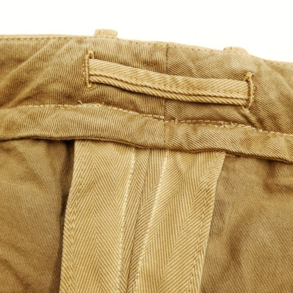 [Used] GTA Herringbone Cotton Bush Slacks Pants, Camel Color [Size 48] [BEI] [S/S/A/W] [Condition Rank B] ​​[Men&