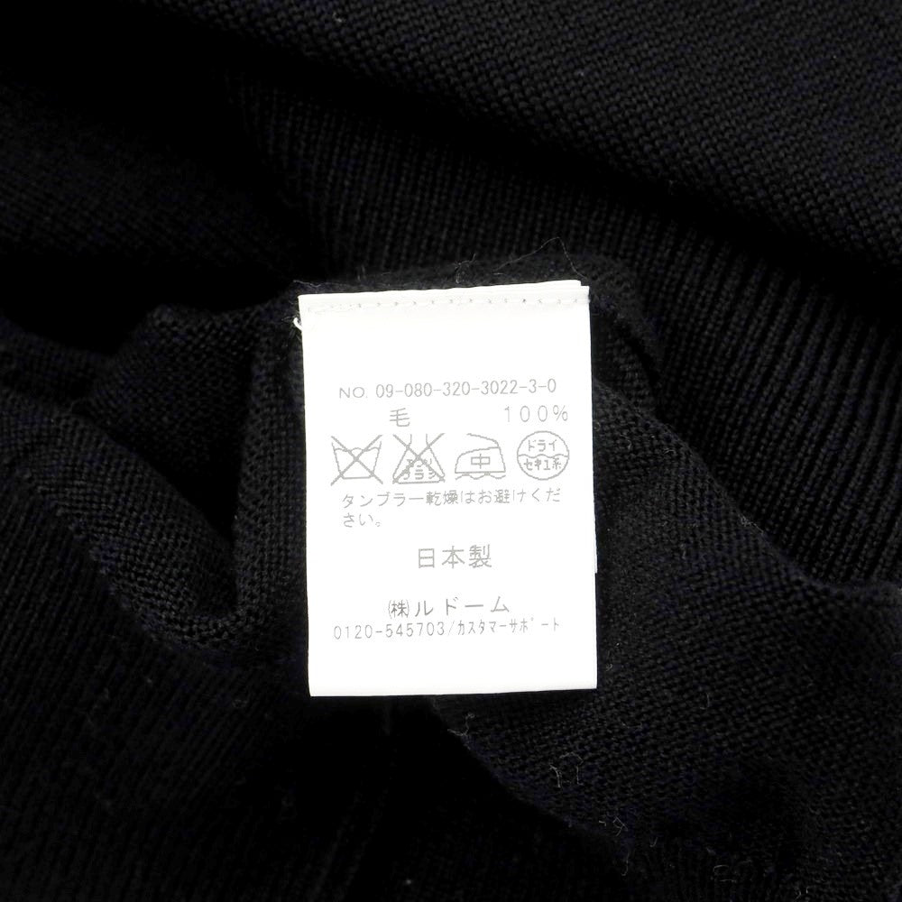 [Used] EDIFICE High Gauge Wool V-neck Knit Black [Size 44] [BLK] [A/W] [Condition Rank B] ​​[Men&