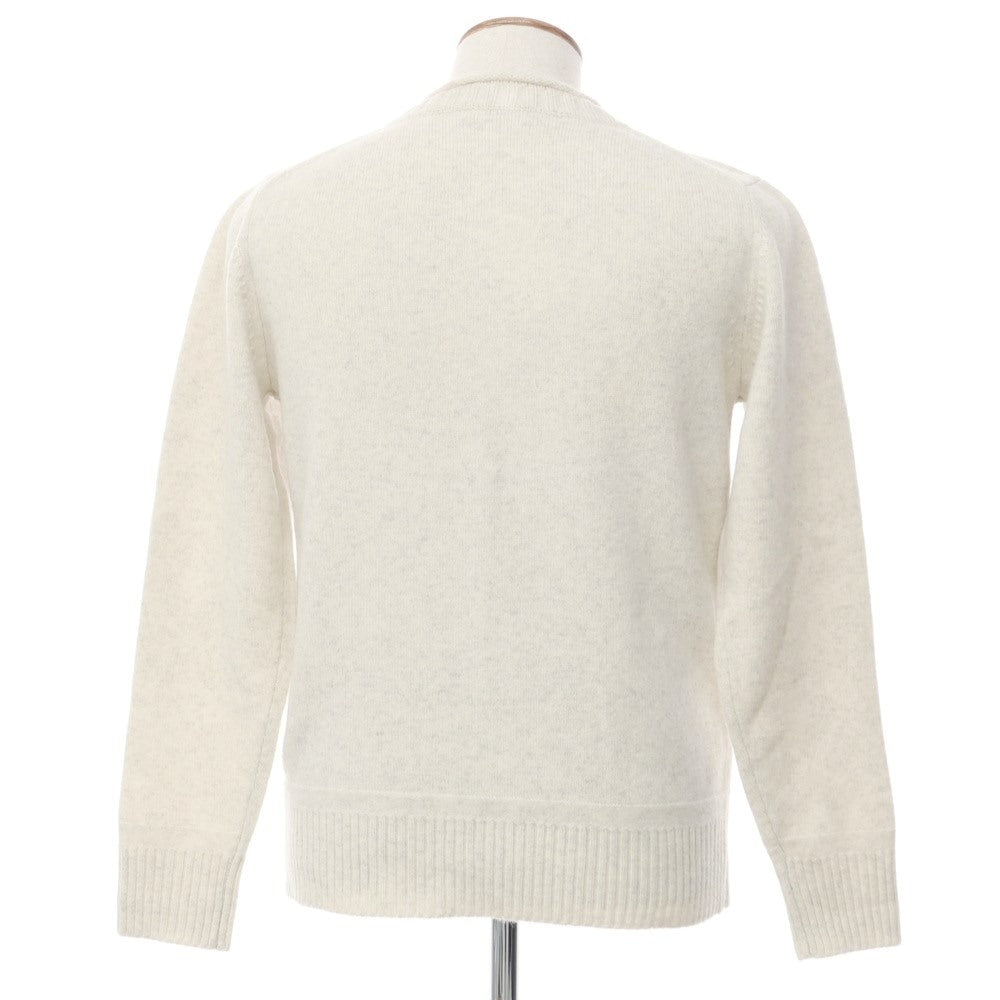 [Used] EDIFICE Wool V-neck knit Oatmeal [Size 40] [WHT] [A/W] [Condition Rank B] ​​[Men&