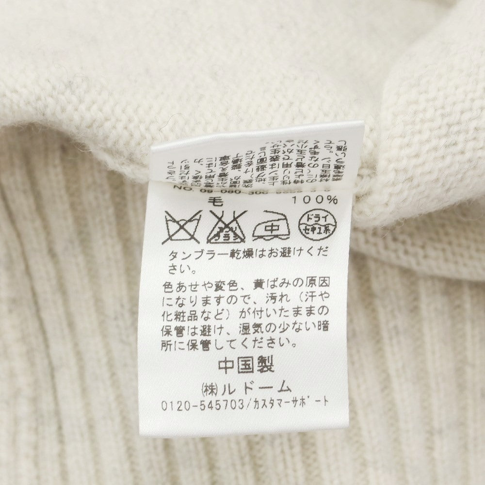 [Used] EDIFICE Wool V-neck knit Oatmeal [Size 40] [WHT] [A/W] [Condition Rank B] ​​[Men&