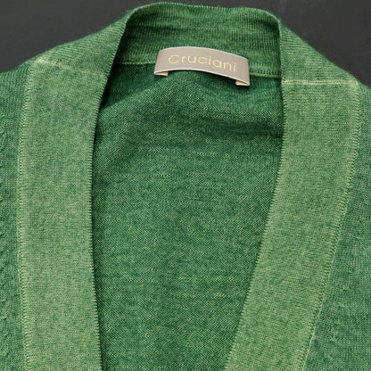 [Used] CRUCIANI high gauge wool knit vest cardigan green [size 48] [GRN] [A/W] [Condition rank C] [Men&