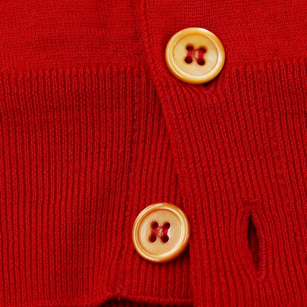 [Used] John Smedley JOHN SMEDLEY High Gauge Wool Knit Vest Cardigan Red [Size M] [RED] [A/W] [Condition Rank B] ​​[Men&