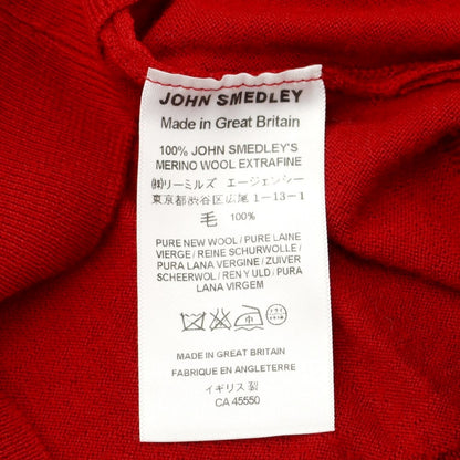 [Used] John Smedley JOHN SMEDLEY High Gauge Wool Knit Vest Cardigan Red [Size M] [RED] [A/W] [Condition Rank B] ​​[Men&