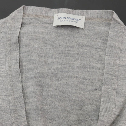 [Used] John Smedley JOHN SMEDLEY high gauge wool knit vest cardigan gray [Size L] [GRY] [A/W] [Condition rank B] ​​[Men&