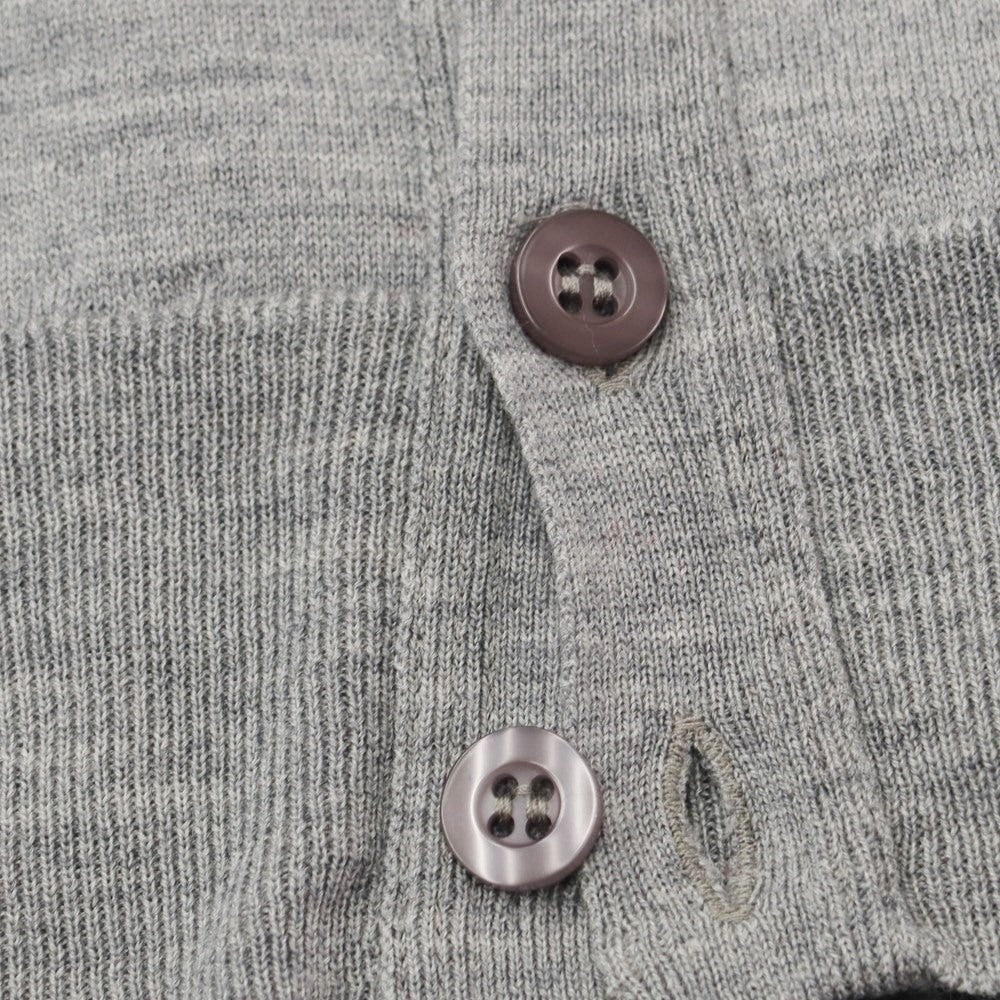 [Used] John Smedley JOHN SMEDLEY high gauge wool knit vest cardigan gray [Size L] [GRY] [A/W] [Condition rank B] ​​[Men&