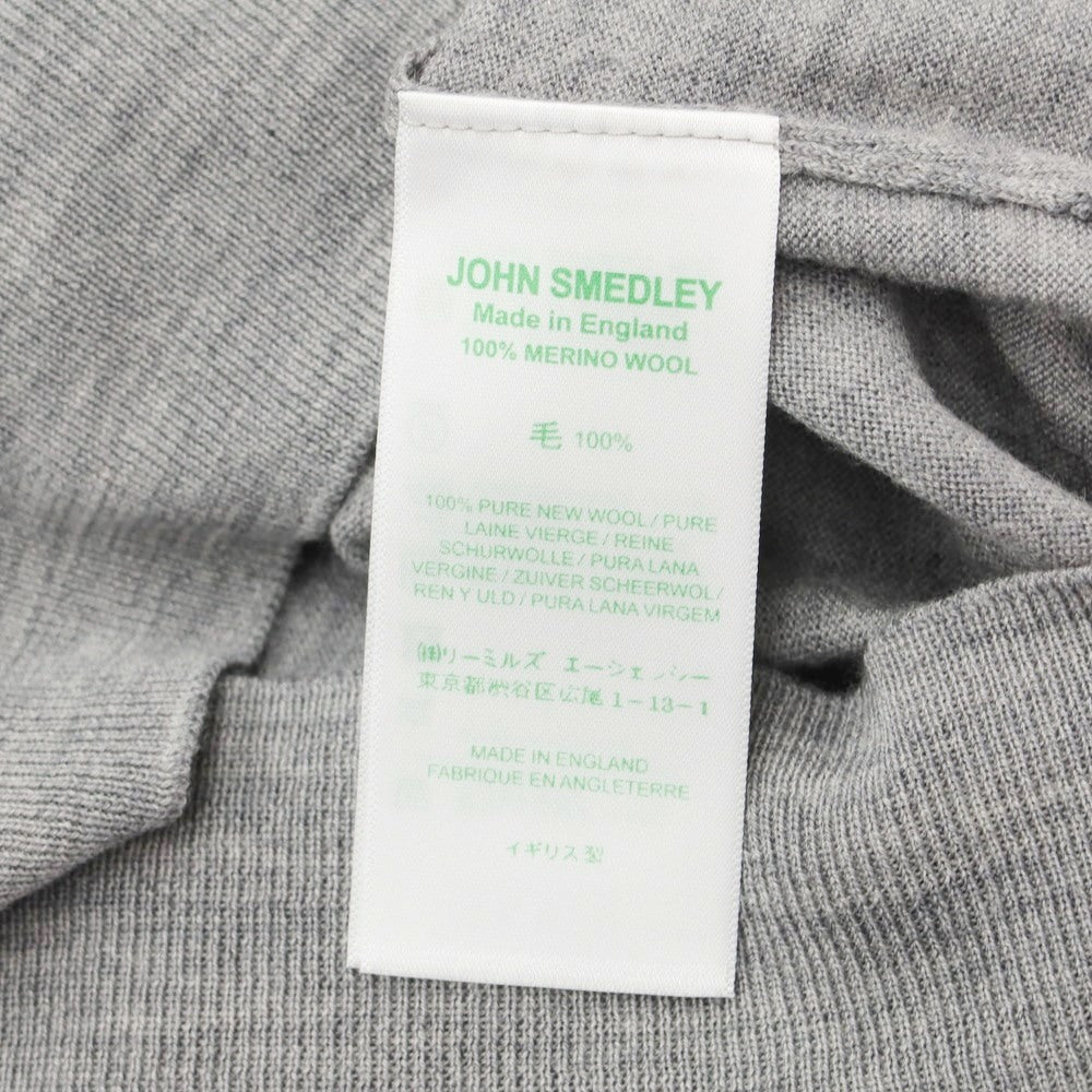 [Used] John Smedley JOHN SMEDLEY high gauge wool knit vest cardigan gray [Size L] [GRY] [A/W] [Condition rank B] ​​[Men&