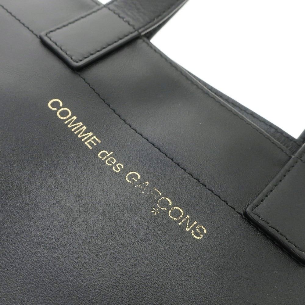 【中古】コムデギャルソン COMME des GARCONS レザー トートバッグ ブラック【W38xH50】【BLK】【S/S/A/W】【状態ランクB】【メンズ】【769379】