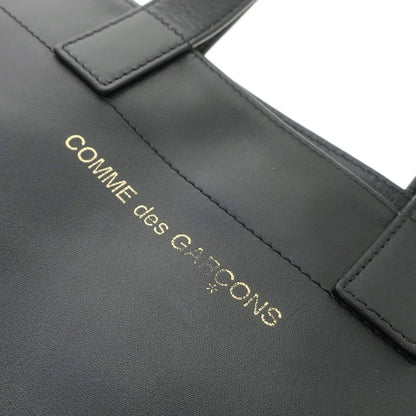 【中古】コムデギャルソン COMME des GARCONS レザー トートバッグ ブラック【W38xH50】【BLK】【S/S/A/W】【状態ランクB】【メンズ】【769379】