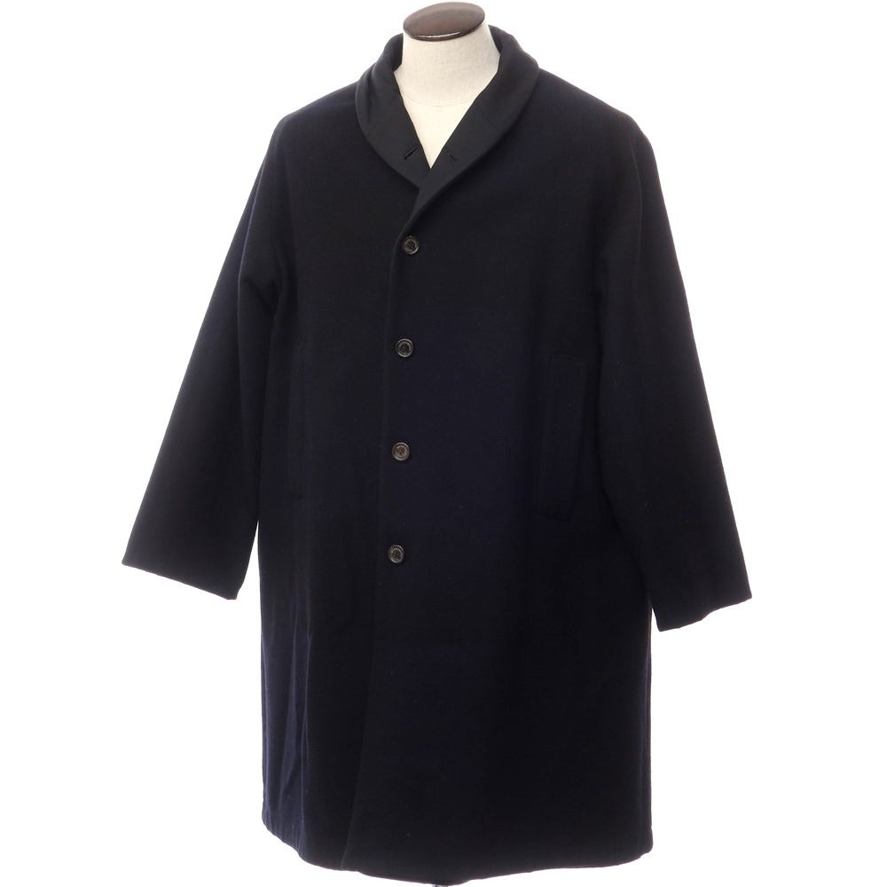 [Used] Markaware reversible shawl collar coat, navy x black [size not specified (approximately L)] [NVY] [A/W] [Condition rank C] [Men&