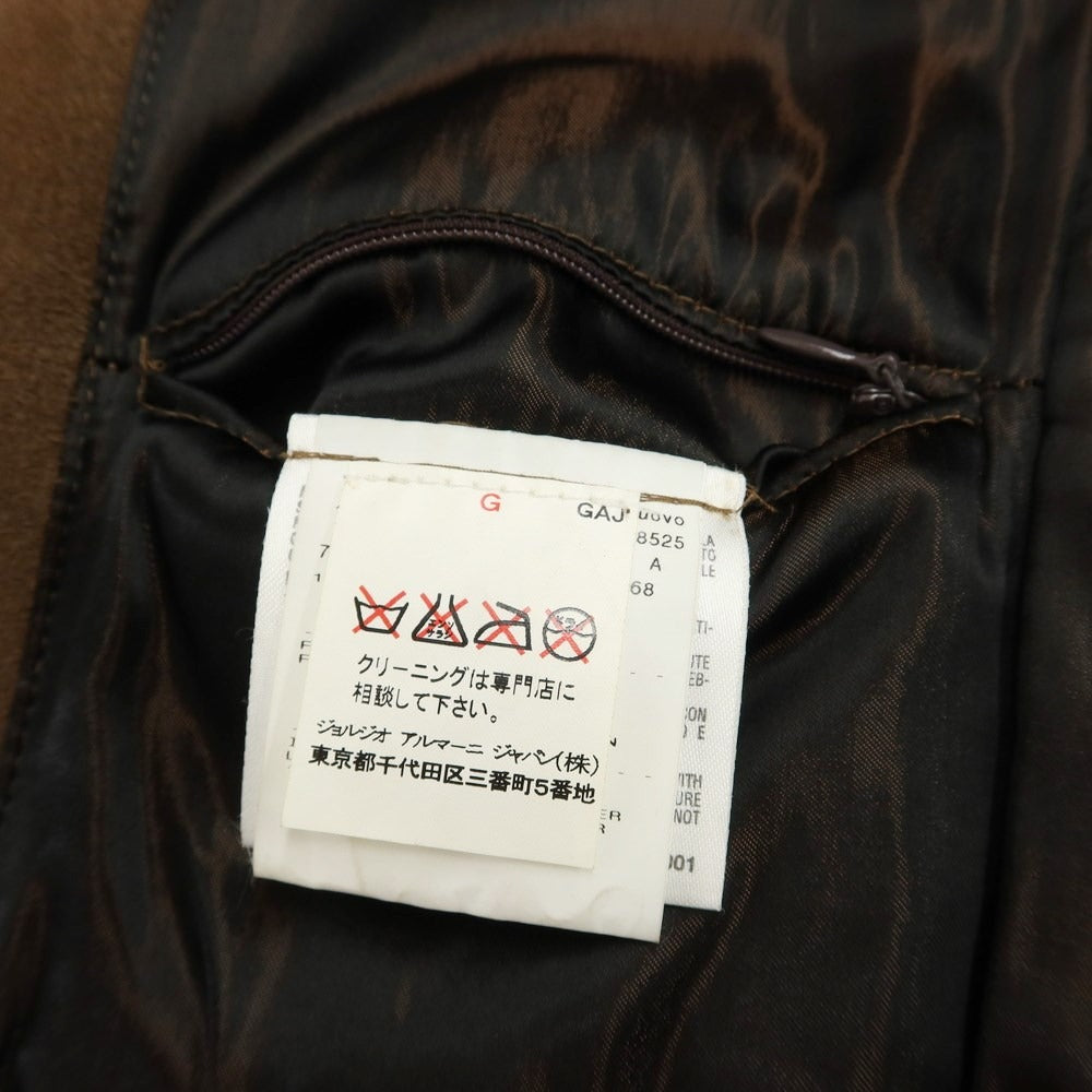 [Used] Giorgio Armani GIORGIO ARMANI YS Suede Leather Short Coat Brown [Size 48] [BRW] [A/W] [Condition Rank C] [Men&