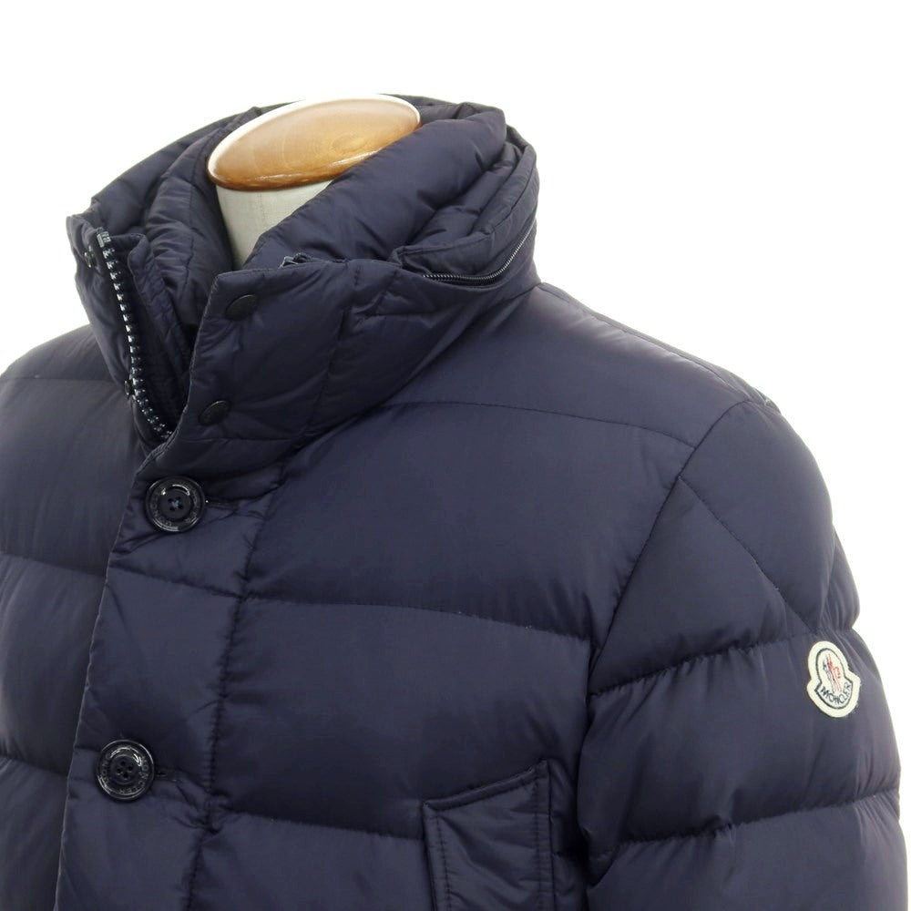 【中古】モンクレール MONCLER CLUNY ナイロン ファー ダウンジャケット ネイビー【サイズ2】【NVY】【A/W】【状態ランクC】【メンズ】【768987】