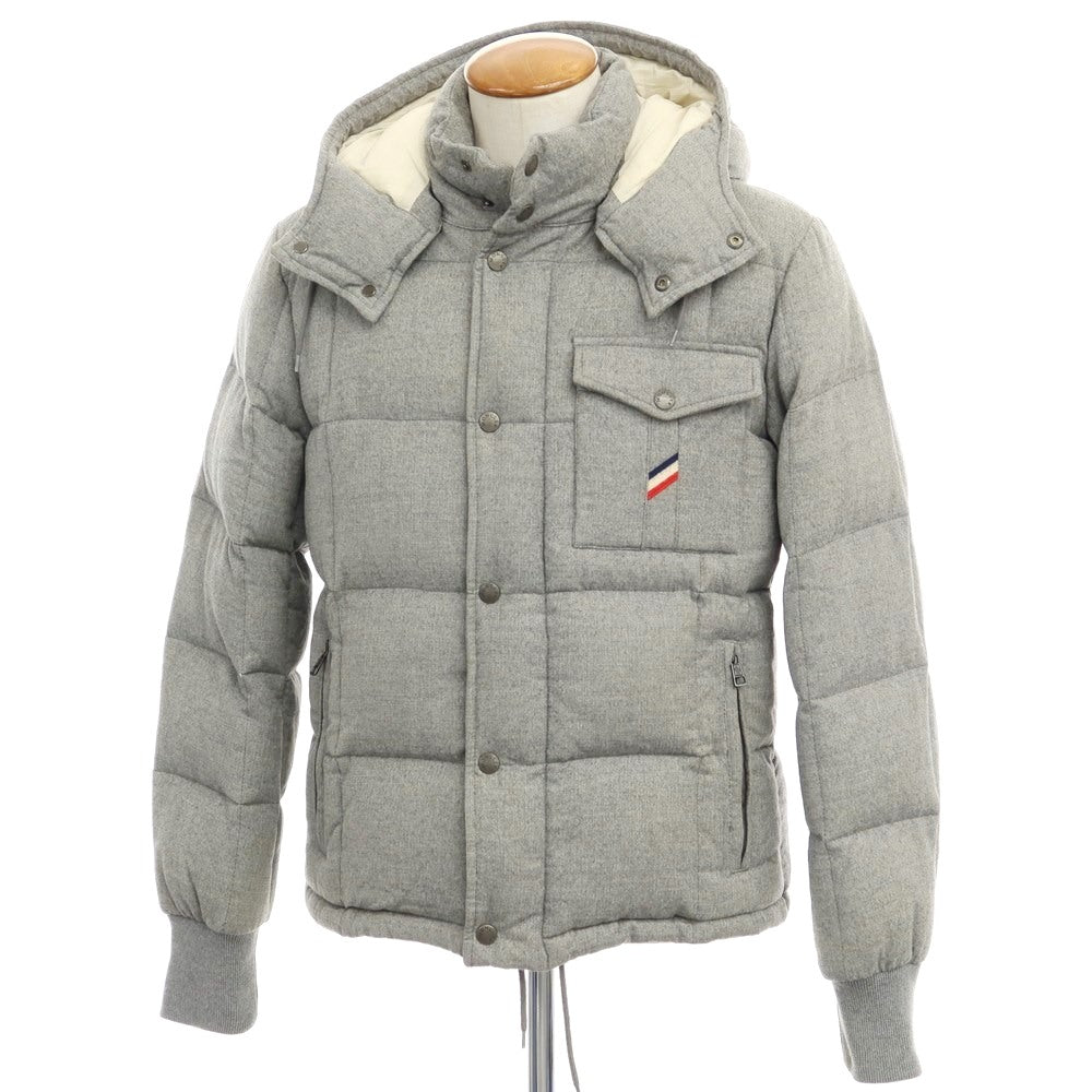 【中古】モンクレール MONCLER CEZANNE ウール ダウンジャケット ライトグレー【サイズ2】【GRY】【A/W】【状態ランクD】【メンズ】【768986】