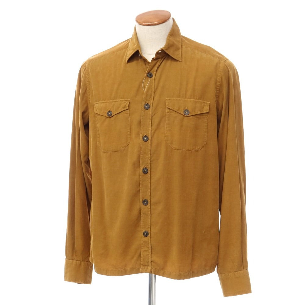 [Used] Glanshirt Cotton Corduroy Casual Shirt Camel Brown [Size 40] [BRW] [A/W] [Condition Rank B] ​​[Men&