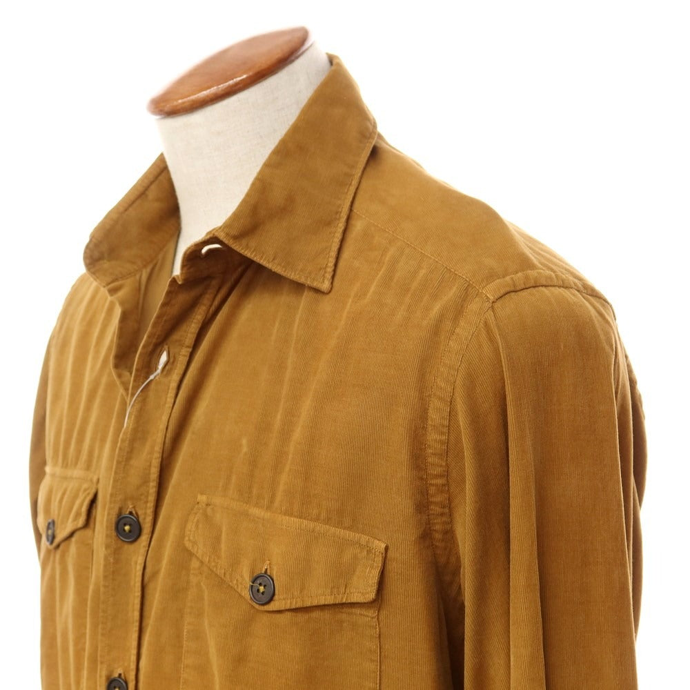[Used] Glanshirt Cotton Corduroy Casual Shirt Camel Brown [Size 40] [BRW] [A/W] [Condition Rank B] ​​[Men&