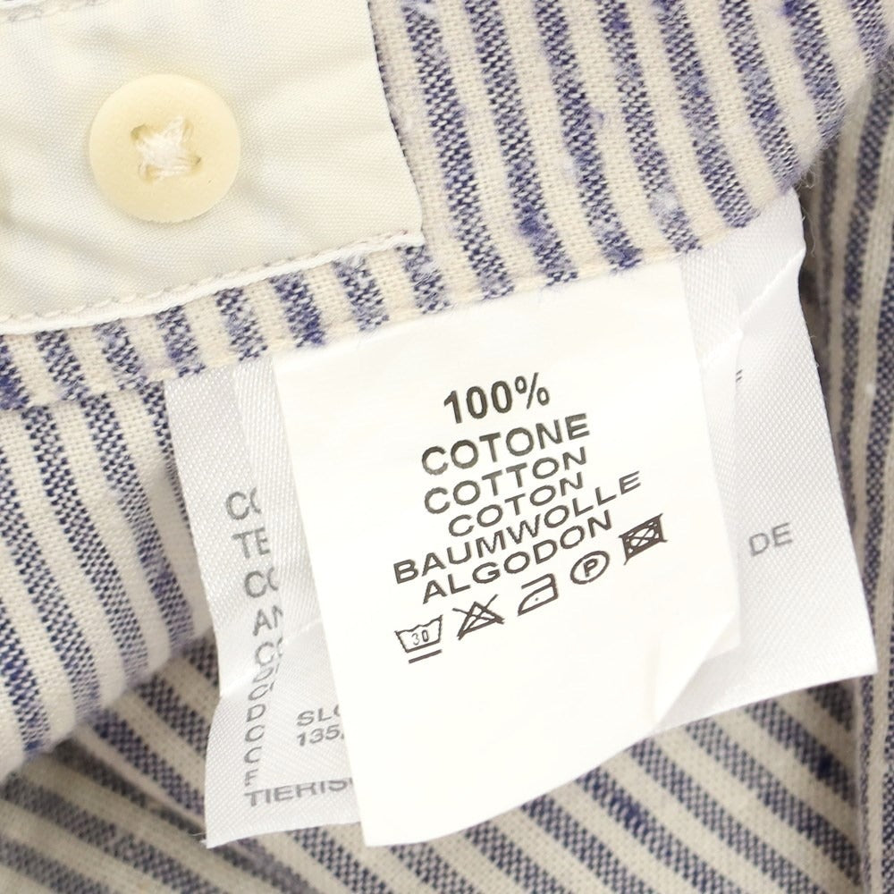 [Used] Glanshirt Cotton Border Casual Shirt Ivory x Navy [Size 40] [NVY] [S/S/A/W] [Condition Rank B] ​​[Men&