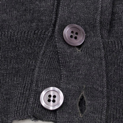 [Used] Alessandro Luppi high gauge wool knit vest cardigan dark grey [size 44] [GRY] [A/W] [Condition rank B] ​​[Men&