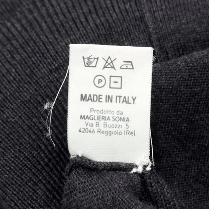 [Used] Alessandro Luppi high gauge wool knit vest cardigan dark grey [size 44] [GRY] [A/W] [Condition rank B] ​​[Men&