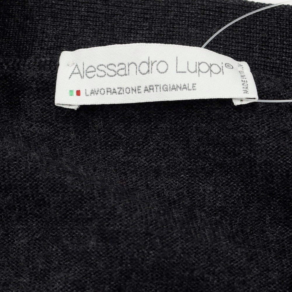 [Used] Alessandro Luppi high gauge wool knit vest cardigan dark grey [size 44] [GRY] [A/W] [Condition rank B] ​​[Men&