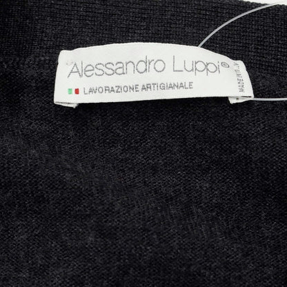 [Used] Alessandro Luppi high gauge wool knit vest cardigan dark grey [size 44] [GRY] [A/W] [Condition rank B] ​​[Men&