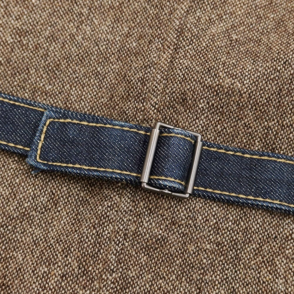 [Used] glamb denim gilet vest navy x brown [size 2] [NVY] [A/W] [Condition rank B] ​​[Men&
