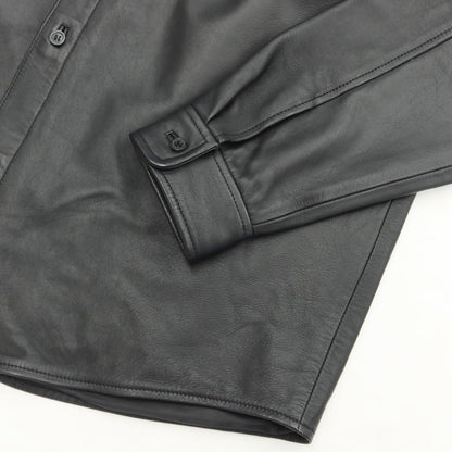 [Used] Supreme 2021 Autumn/Winter Leather Shirt Casual Shirt
 Black [Size L] [BLK] [A/W] [Condition Rank A] [Men&