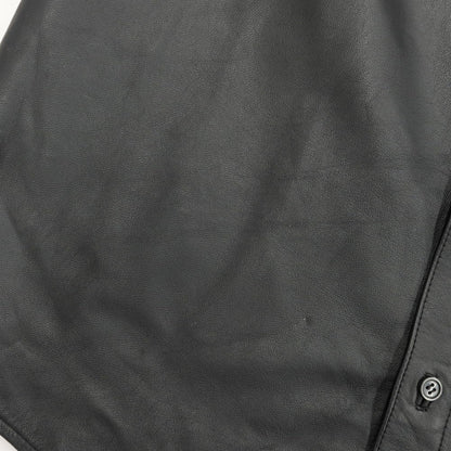 [Used] Supreme 2021 Autumn/Winter Leather Shirt Casual Shirt
 Black [Size L] [BLK] [A/W] [Condition Rank A] [Men&