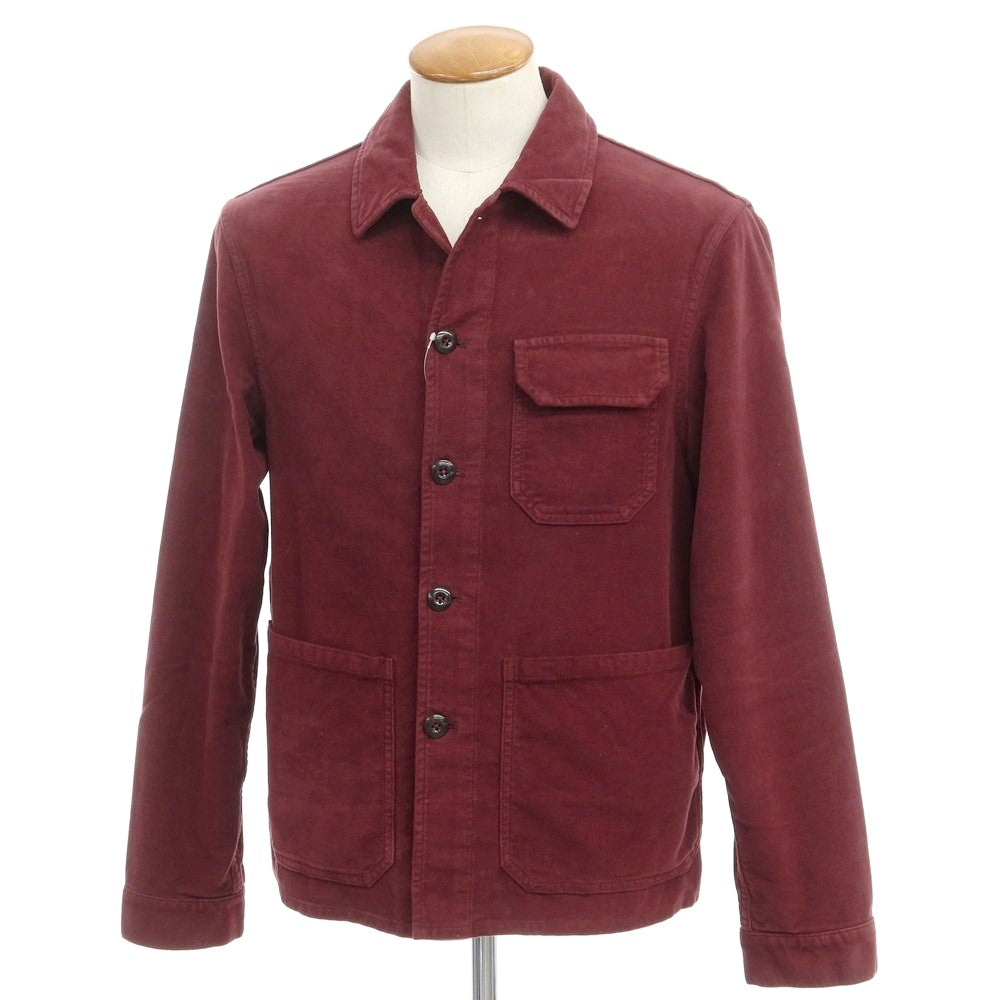 [Used] Montedoro Stretch Cotton Work Jacket Wine Red [Size M] [RED] [A/W] [Condition Rank B] ​​[Men&