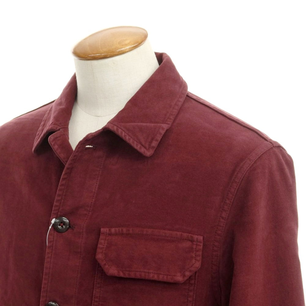 [Used] Montedoro Stretch Cotton Work Jacket Wine Red [Size M] [RED] [A/W] [Condition Rank B] ​​[Men&