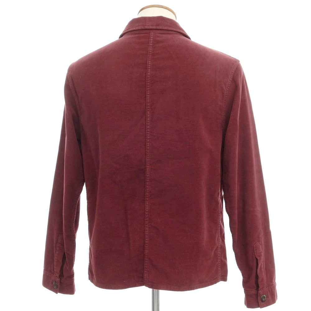 [Used] Montedoro Stretch Cotton Work Jacket Wine Red [Size M] [RED] [A/W] [Condition Rank B] ​​[Men&