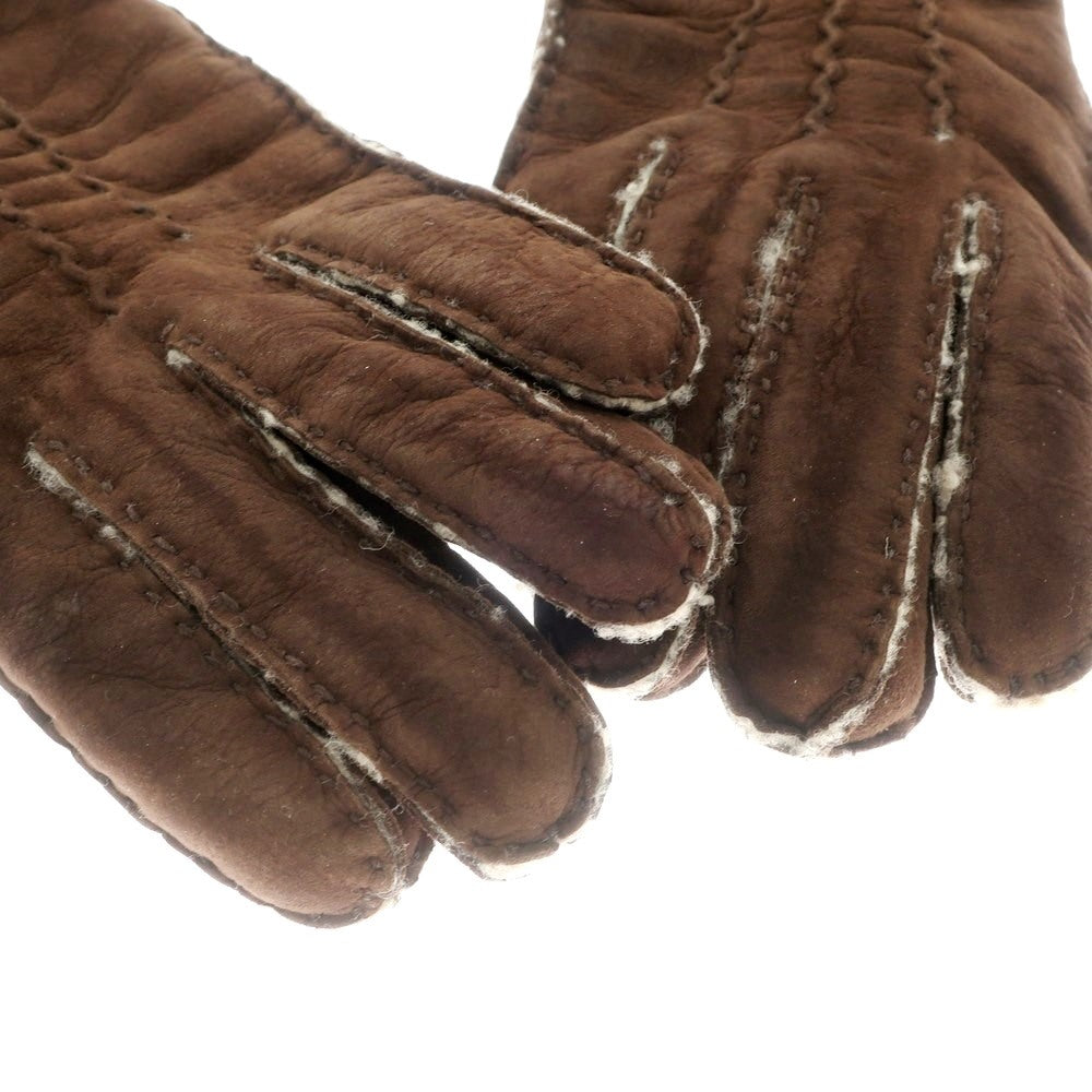 [Used] Gloves, Mouton Gloves, Brown [Size 8 1/2] [BRW] [A/W] [Condition Rank B] ​​[Men&