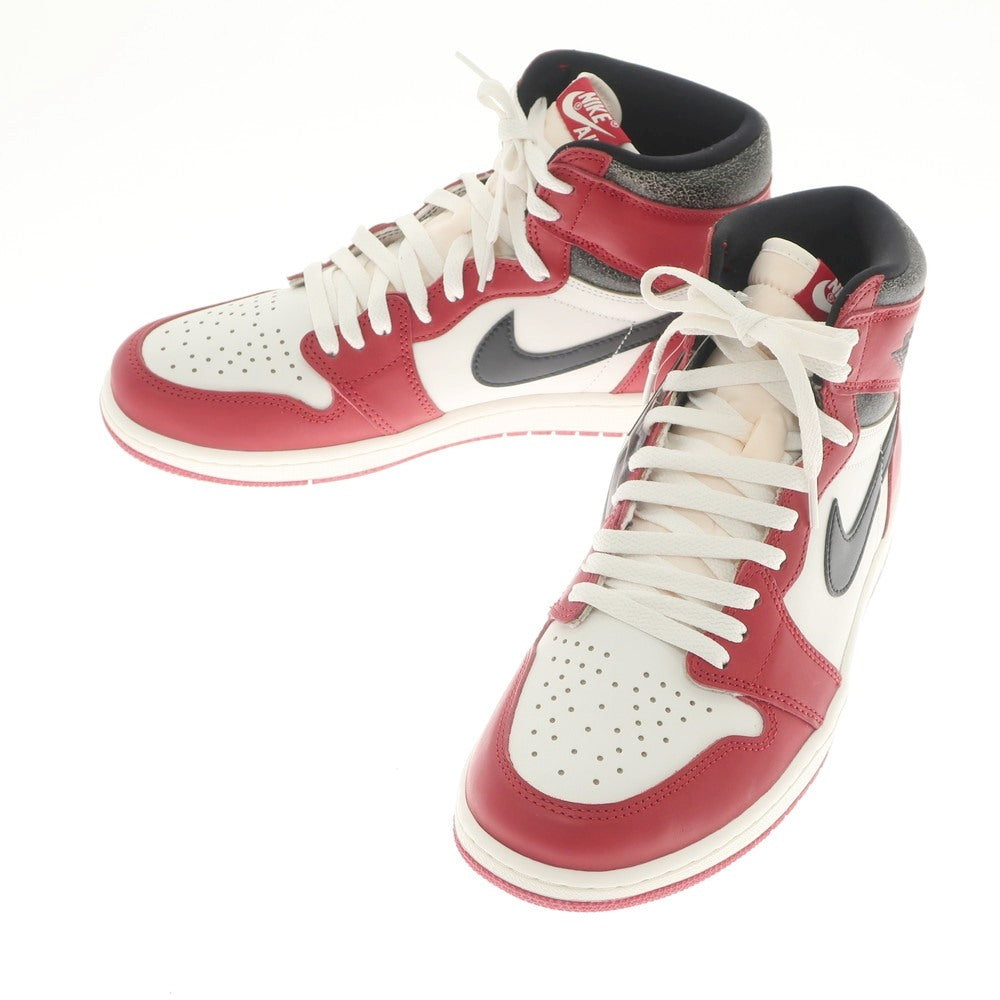 【中古】ナイキ NIKE AIR JORDAN 1 HIGH OG LOST ＆ FOUND CHICAGO スニーカー
 レッドxブラック【サイズ28cm】【RED】【S/S/A/W】【状態ランクA】【メンズ】
【769569】