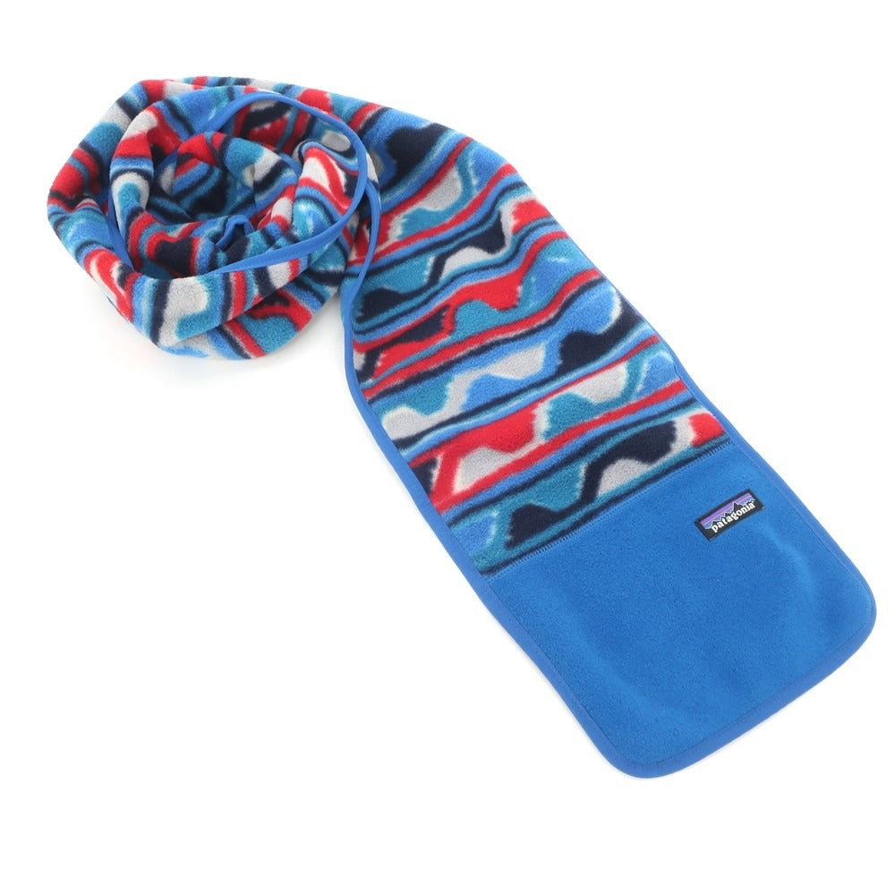 [Used] Patagonia fleece scarf, blue x red [BLU] [A/W] [Condition rank B] ​​[Men&